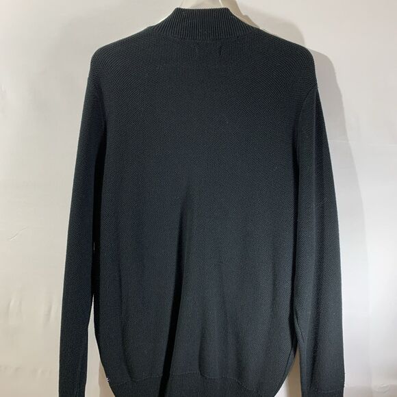 Chaps Full Zip Black Cardigan Mens Size Small Sweater - Picture 4 of 7